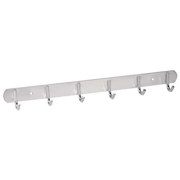 6 x Triple Hat Coat Hanger Hook Door Wall Bath Aluminium 5" 6 x Triple Hat Coat Hanger Hook Door Wall Bath Aluminium 5"